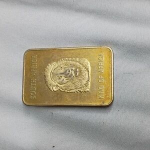 Gold Lion Emblem Plaque